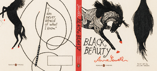 Embroidered Cover of Penguin Classics Black Beauty