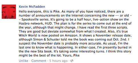 Quote from Facebook Fan Page by Christopher Pike