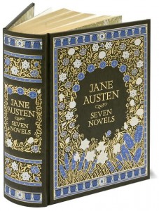 Book Cover of Jane Austen - Seven Novels Barnes and Noble Leatherbound Classics edition